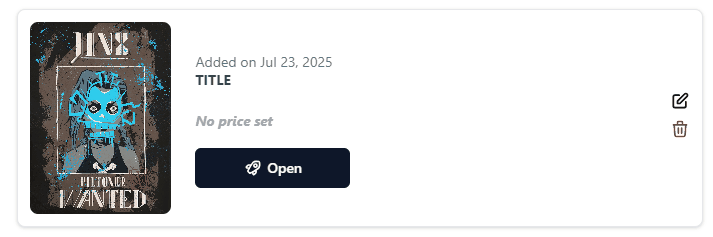Edit or Delete Items